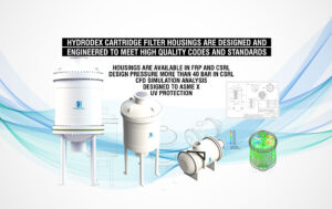 hydrodex frp csrl carbon steel rubber lined cartridge filter housing cfd simulation uv protection high pressure vessel